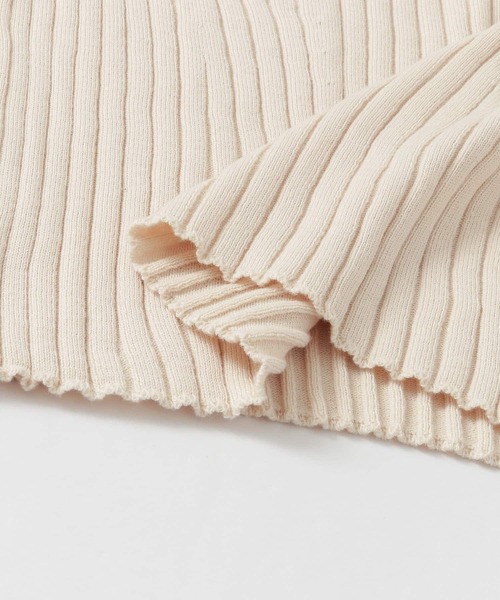 SENSE OF PLACE by URBAN RESEARCH（センスオブプレイスバイアーバンリサーチ）の「オーガニックコットンスクエアネックセーター（ニット/セーター・レディース・ブラウン/アイボリー/ラベンダー/ライトカーキ/ブラック・FREE）」の21枚目の写真