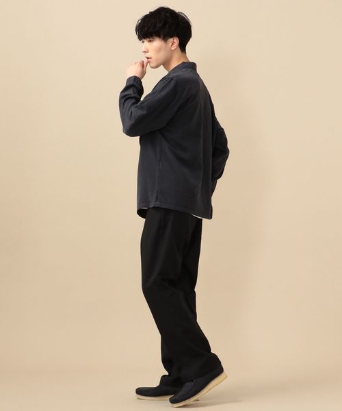 SHIPS(シップス)の「SU: テンセル ARMY ミリタリー シャツ ジャケット(シャツ/ブラウス・メンズ・ブラック/オリーブ/ネイビー・SMALL/MEDIUM/LARGE)」の5枚目の写真
