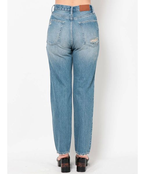 EVRIS（エヴリス）の「カットアウトデニムパンツ（デニムパンツ・レディース・ライトブルー/インディゴブルー・SMALL/MEDIUM）」の11枚目の写真