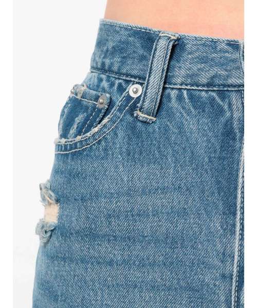 EVRIS（エヴリス）の「カットアウトデニムパンツ（デニムパンツ・レディース・ライトブルー/インディゴブルー・SMALL/MEDIUM）」の10枚目の写真
