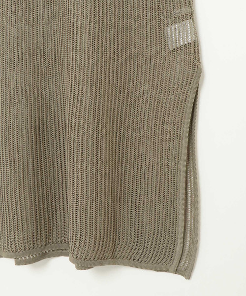 notch.（ノッチ）の「透かし編みニットワンピース（ワンピース・レディース・グリーン/オフホワイト/ブラック・M）」の14枚目の写真