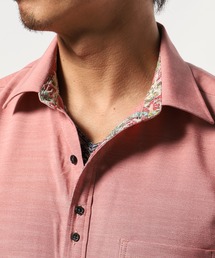 新品▼テットオム TETE HOMME▼立衿長袖リブストライプシャツ(M)