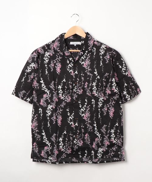 STYLEBLOCK（スタイルブロック）の「総柄プリントオープンカラーシャツ（シャツ/ブラウス・メンズ・ホワイト/ブラック/ホワイト系その他/ブラック系その他/グレー/レッド/ブラック系その他2/ホワイト系その他2/ブラック系その他3/ホワイト系その他3/ブルー/ブラック系その他4・M/L/LL）」の9枚目の写真