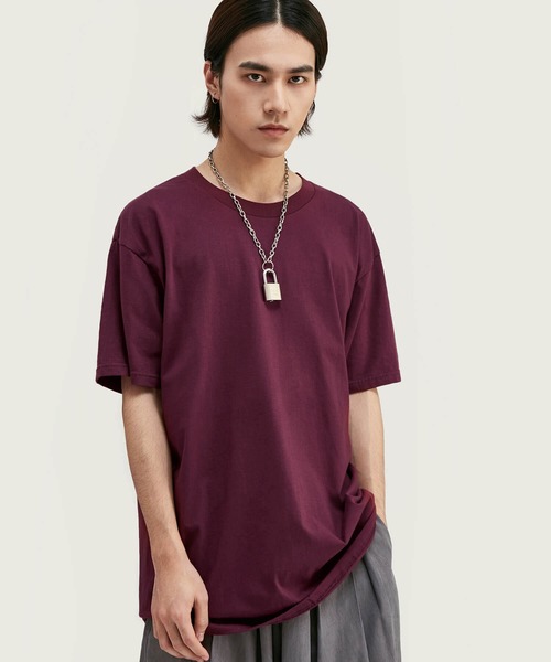 INFLATION(インフレーション)の「INFLATION(インフレーション)オーバーサイズクルーネックTシャツ(Tシャツ/カットソー・メンズ・ホワイト/ブラック/ネイビー/グレー/サックスブルー/イエロー/オレンジ/ブルー/グリーン/ワインレッド・S/M/L/XL)」の9枚目の写真