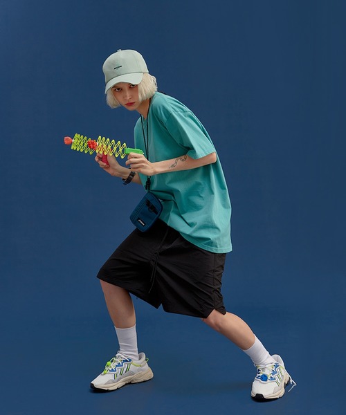 INFLATION(インフレーション)の「INFLATION(インフレーション)オーバーサイズクルーネックTシャツ(Tシャツ/カットソー・メンズ・ホワイト/ブラック/ネイビー/グレー/サックスブルー/イエロー/オレンジ/ブルー/グリーン/ワインレッド・S/M/L/XL)」の18枚目の写真