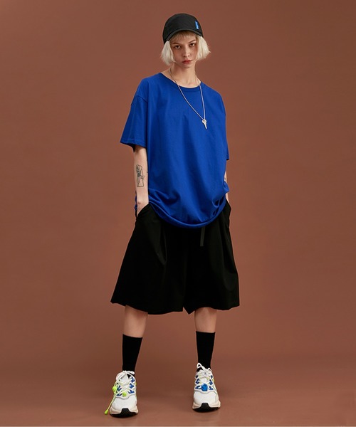 INFLATION(インフレーション)の「INFLATION(インフレーション)オーバーサイズクルーネックTシャツ(Tシャツ/カットソー・メンズ・ホワイト/ブラック/ネイビー/グレー/サックスブルー/イエロー/オレンジ/ブルー/グリーン/ワインレッド・S/M/L/XL)」の14枚目の写真