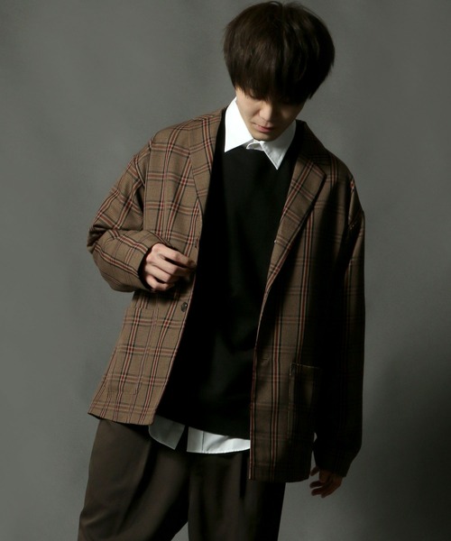SITRY（シトリー）の「T/R 2B tailored collar jacket テーラードカラージャケット（テーラードジャケット・メンズ・ベージュ系その他/ブラック/ベージュ/グレー・M/L）」の4枚目の写真