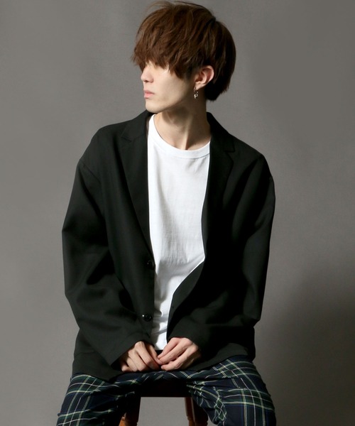 SITRY（シトリー）の「T/R 2B tailored collar jacket テーラードカラージャケット（テーラードジャケット・メンズ・ベージュ系その他/ブラック/ベージュ/グレー・M/L）」の10枚目の写真