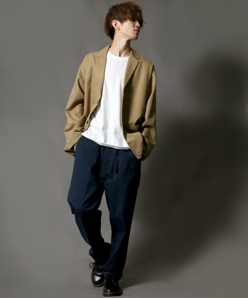 SITRY（シトリー）の「T/R 2B tailored collar jacket テーラードカラージャケット（テーラードジャケット・メンズ・ベージュ系その他/ブラック/ベージュ/グレー・M/L）」の15枚目の写真