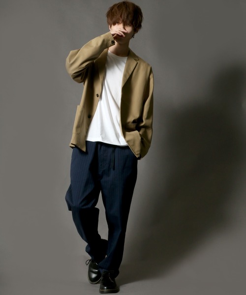 SITRY（シトリー）の「T/R 2B tailored collar jacket テーラードカラージャケット（テーラードジャケット・メンズ・ベージュ系その他/ブラック/ベージュ/グレー・M/L）」の16枚目の写真