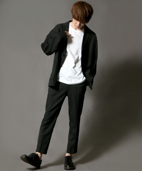 SITRY（シトリー）の「T/R 2B tailored collar jacket テーラードカラージャケット（テーラードジャケット・メンズ・ベージュ系その他/ブラック/ベージュ/グレー・M/L）」の12枚目の写真