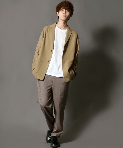 SITRY（シトリー）の「T/R 2B tailored collar jacket テーラードカラージャケット（テーラードジャケット・メンズ・ベージュ系その他/ブラック/ベージュ/グレー・M/L）」の18枚目の写真
