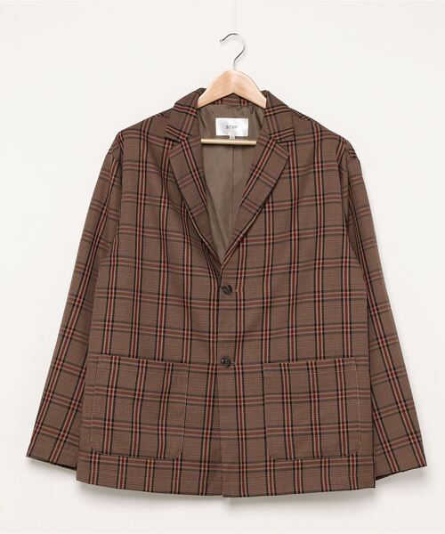SITRY（シトリー）の「T/R 2B tailored collar jacket テーラードカラージャケット（テーラードジャケット・メンズ・ベージュ系その他/ブラック/ベージュ/グレー・M/L）」の9枚目の写真