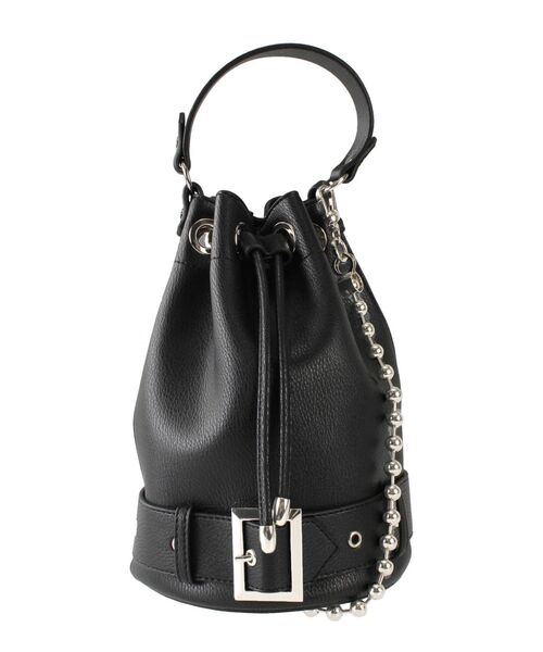 jouetie（ジュエティ）の「ライダースバケットBAG（ショルダーバッグ・レディース・ブラック/ピンク・FREE）」の3枚目の写真