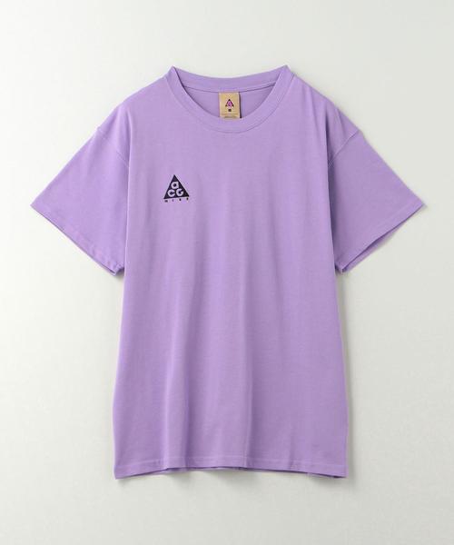 NIKE ACG（ナイキエィシージー）の「NIKE ACG（ナイキ エーシージー）LOGO S/S TEE☆（Tシャツ/カットソー・メンズ・パープル/ロイヤルブルー・LARGE/MEDIUM/X-LARGE）」の2枚目の写真