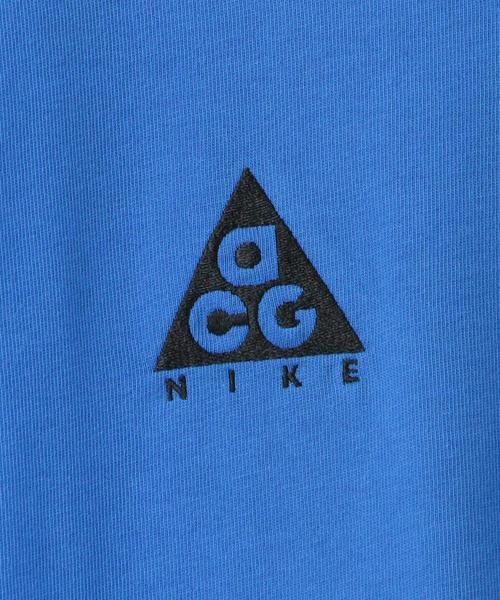 NIKE ACG（ナイキエィシージー）の「NIKE ACG（ナイキ エーシージー）LOGO S/S TEE☆（Tシャツ/カットソー・メンズ・パープル/ロイヤルブルー・LARGE/MEDIUM/X-LARGE）」の6枚目の写真
