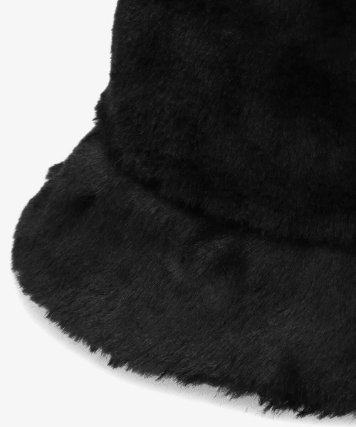 milsa（ミルサ）の「【milsa】Fake Fur Bucket Hat / 【ミルサ】エコファー　バケットハット（ハット・レディース・ブラック/レオパード/グレイッシュベージュ/ベージュ/アイボリー・M/57.5cm）」の10枚目の写真