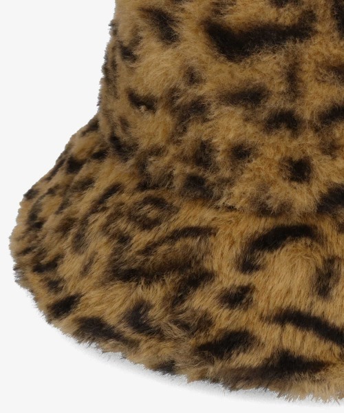 milsa（ミルサ）の「【milsa】Fake Fur Bucket Hat / 【ミルサ】エコファー　バケットハット（ハット・レディース・ブラック/レオパード/グレイッシュベージュ/ベージュ/アイボリー・M/57.5cm）」の12枚目の写真