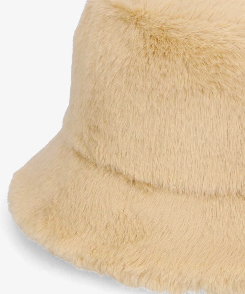 milsa（ミルサ）の「【milsa】Fake Fur Bucket Hat / 【ミルサ】エコファー　バケットハット（ハット・レディース・ブラック/レオパード/グレイッシュベージュ/ベージュ/アイボリー・M/57.5cm）」の13枚目の写真
