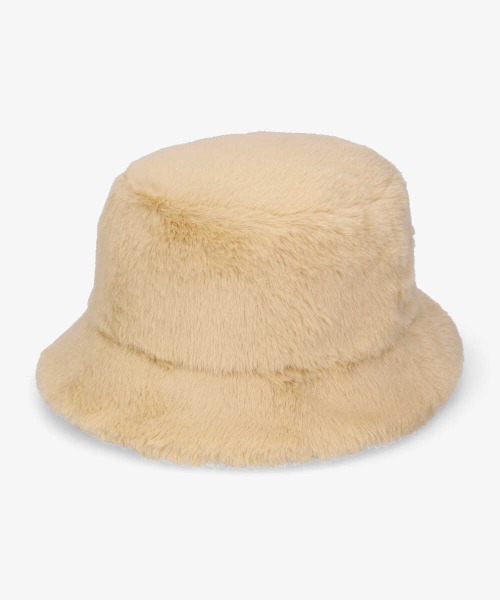 milsa（ミルサ）の「【milsa】Fake Fur Bucket Hat / 【ミルサ】エコファー　バケットハット（ハット・レディース・ブラック/レオパード/グレイッシュベージュ/ベージュ/アイボリー・M/57.5cm）」の15枚目の写真