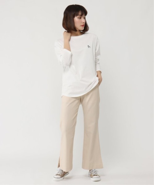 ikka(イッカ)の「ハイテンションフレアパンツ(その他パンツ・レディース・オフホワイト/ブラック・L/M)」の11枚目の写真