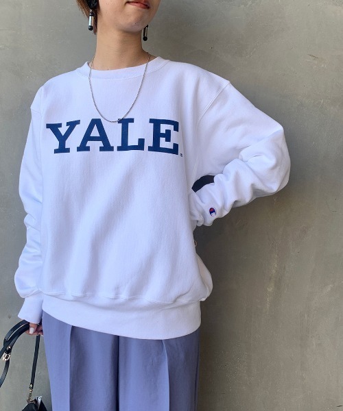 Champion（チャンピオン）の「[Champion/チャンピオン] リバースウィーブクルーネックスウェットプルオーバー（スウェット・メンズ・ホワイト・M/L）」の5枚目の写真