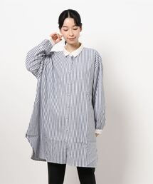 Samansa Mos2 | 【温感加工】クレリック前開きチュニック(シャツ/ブラウス)