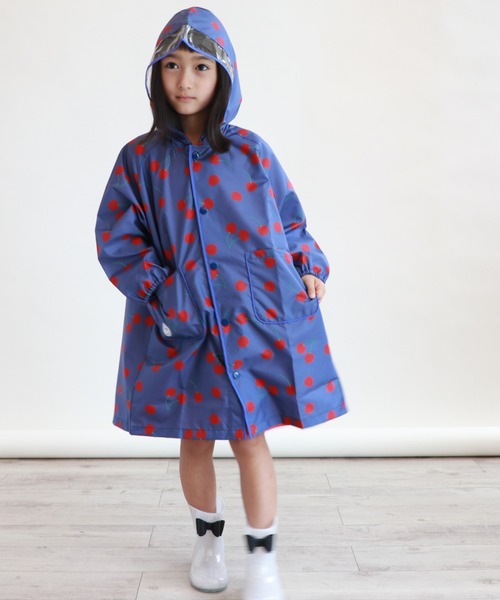 MR（まる）の「[90-140]レインコート（レインコート/ポンチョ・キッズ・ピンク/ネイビー/ベージュ/グレー・120cm/90cm/110cm/140cm/100cm/130cm）」の3枚目の写真