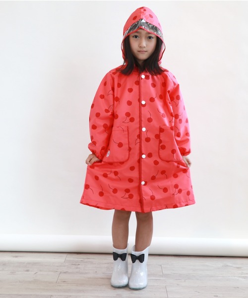 MR（まる）の「[90-140]レインコート（レインコート/ポンチョ・キッズ・ピンク/ネイビー/ベージュ/グレー・120cm/90cm/110cm/140cm/100cm/130cm）」の4枚目の写真