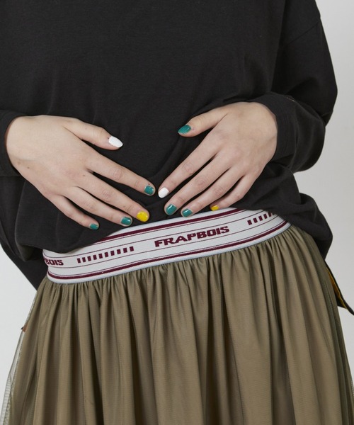 FRAPBOIS（フラボア）の「ブリーズスカート（スカート・レディース・カーキ/エメラルド/ブラック・0/1）」の7枚目の写真