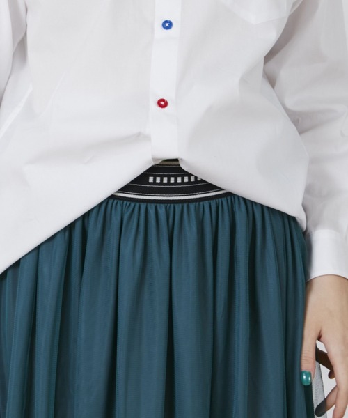 FRAPBOIS（フラボア）の「ブリーズスカート（スカート・レディース・カーキ/エメラルド/ブラック・0/1）」の12枚目の写真