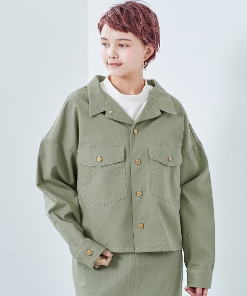 cepo（セポ）の「ハイショクステッチ ミリタリージャケット