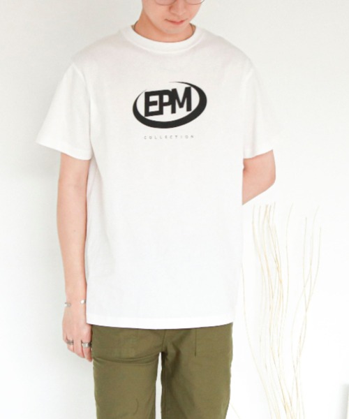 EPIMI E'PIMMY（エピミエピミー）の「【ユニセックス】"EPM"アソートロゴT（Tシャツ/カットソー・レディース・ホワイト/ブラック/オフホワイト/グレイッシュブルー・MEDIUM）」の8枚目の写真