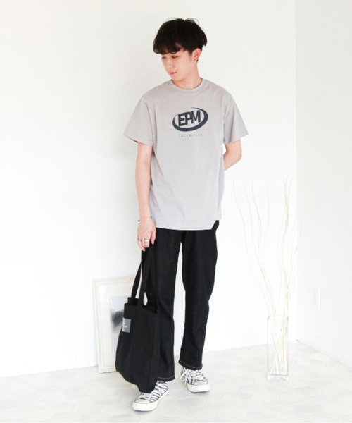 EPIMI E'PIMMY（エピミエピミー）の「【ユニセックス】"EPM"アソートロゴT（Tシャツ/カットソー・レディース・ホワイト/ブラック/オフホワイト/グレイッシュブルー・MEDIUM）」の11枚目の写真