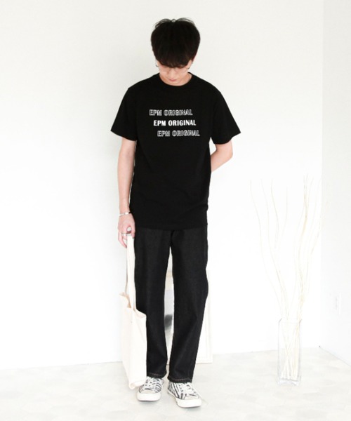 EPIMI E'PIMMY（エピミエピミー）の「【ユニセックス】"EPM"アソートロゴT（Tシャツ/カットソー・レディース・ホワイト/ブラック/オフホワイト/グレイッシュブルー・MEDIUM）」の19枚目の写真