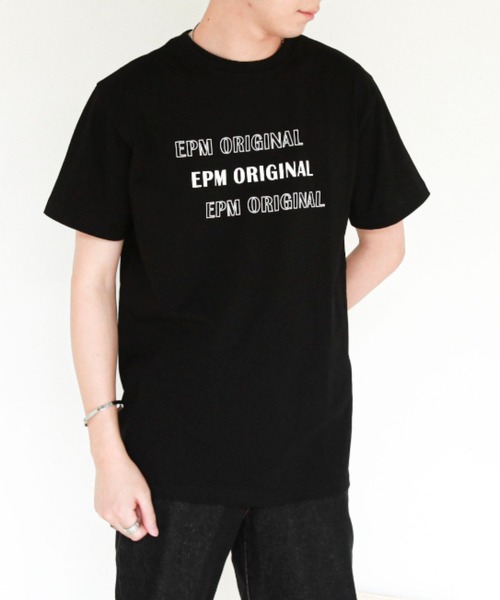 EPIMI E'PIMMY（エピミエピミー）の「【ユニセックス】"EPM"アソートロゴT（Tシャツ/カットソー・レディース・ホワイト/ブラック/オフホワイト/グレイッシュブルー・MEDIUM）」の20枚目の写真