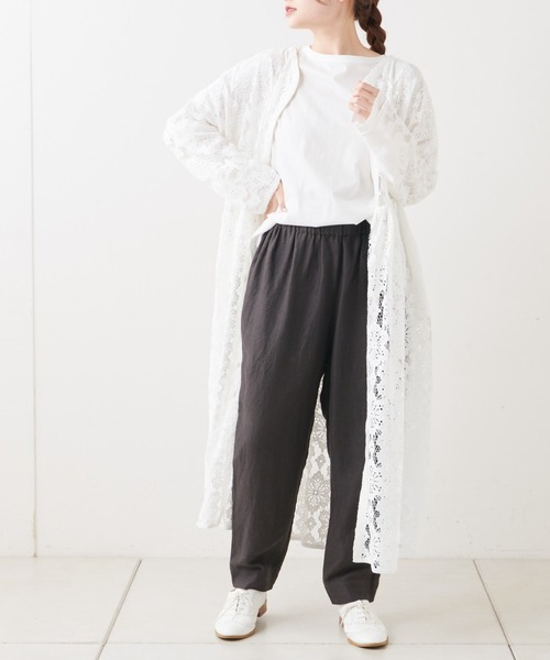 PUAL CE CIN(ピュアルセシン)の「麻レーヨンツイルパンツ(その他パンツ・レディース・ベージュ/グレー/スミクロ・FREE)」の22枚目の写真