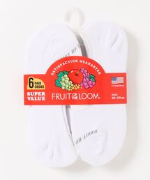 FRUIT OF THE LOOM（フルーツオブザルーム）の「【FRUIT OF THE LOOM】/　無地WHTインステップ 6P SOX（ソックス/靴下・メンズ）」