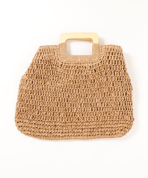 RETRO GIRL（レトロガール）の「ペーパートート（かごバッグ・レディース・ライトグリーン/ライトブラウン/オフホワイト・FREE）」の12枚目の写真