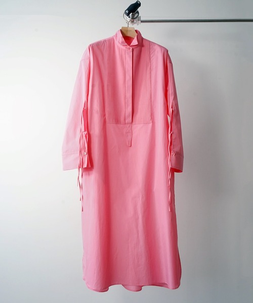 JANE SMITH ピンクロングシャツワンピース JANE SMITH ピンクロングシャツワンピース