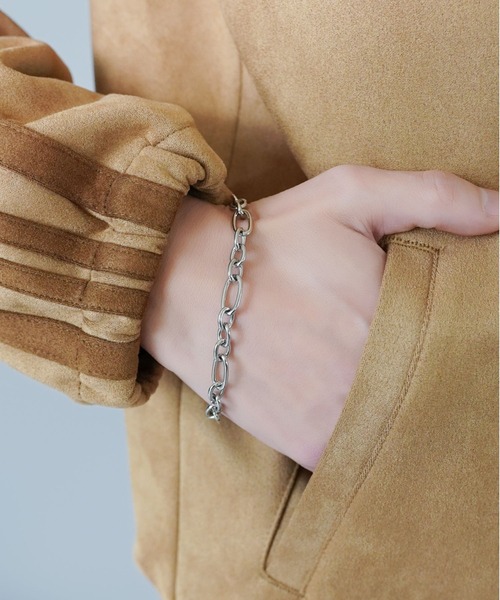 SPINNS（スピンズ）の「シルバーチェーンブレスレット/シンプル（ブレスレット・メンズ・A/B/C/D/E・ONESIZE）」の9枚目の写真