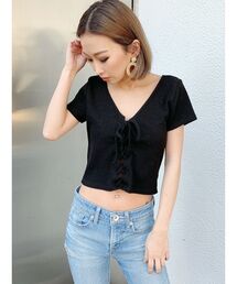 GYDA | ワッフル2WAYスピンドルTシャツ(Tシャツ/カットソー)
