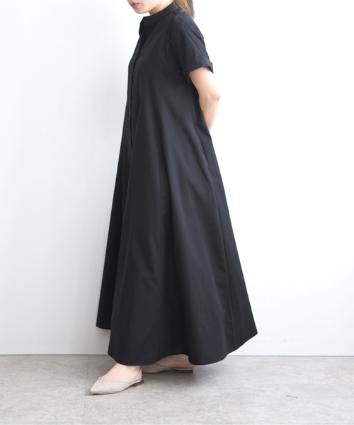 Juenu(ジュエーヌ)の「ボリュームシャツOP(シャツワンピース・レディース・ブラック/ベージュ/オフホワイト・M)」の19枚目の写真