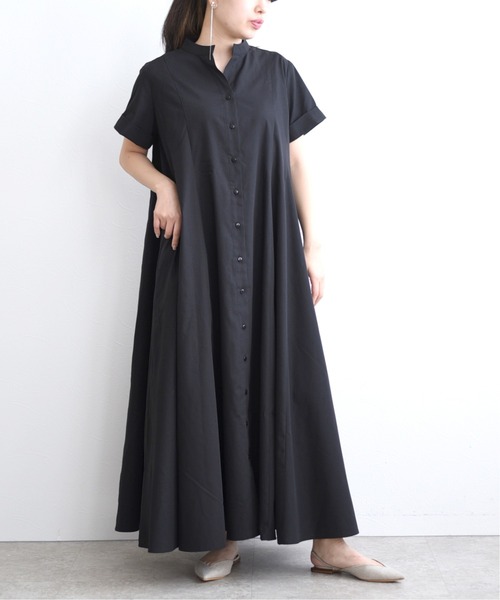Juenu(ジュエーヌ)の「ボリュームシャツOP(シャツワンピース・レディース・ブラック/ベージュ/オフホワイト・M)」の8枚目の写真