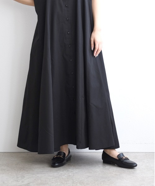 Juenu(ジュエーヌ)の「ボリュームシャツOP(シャツワンピース・レディース・ブラック/ベージュ/オフホワイト・M)」の12枚目の写真
