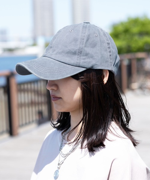 PairPair（ペアペア）の「ヴィンテージキャップ（キャップ・レディース・ブラック/グリーン/マスタード/ライトカーキ/グレイッシュブルー・FREE）」の9枚目の写真