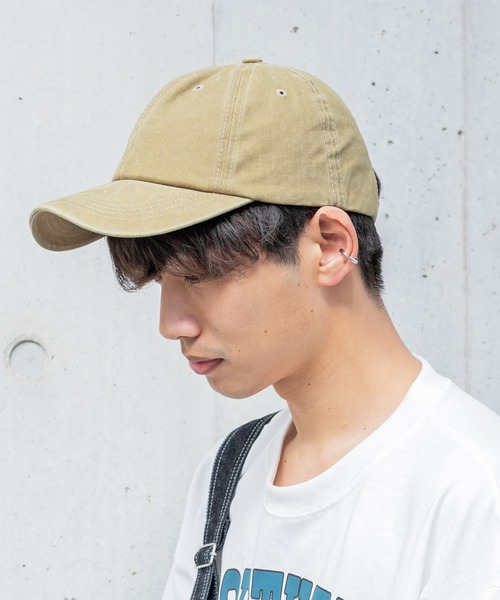 PairPair（ペアペア）の「ヴィンテージキャップ（キャップ・レディース・ブラック/グリーン/マスタード/ライトカーキ/グレイッシュブルー・FREE）」の11枚目の写真