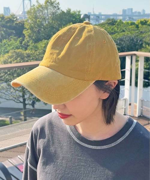 PairPair（ペアペア）の「ヴィンテージキャップ（キャップ・レディース・ブラック/グリーン/マスタード/ライトカーキ/グレイッシュブルー・FREE）」の12枚目の写真