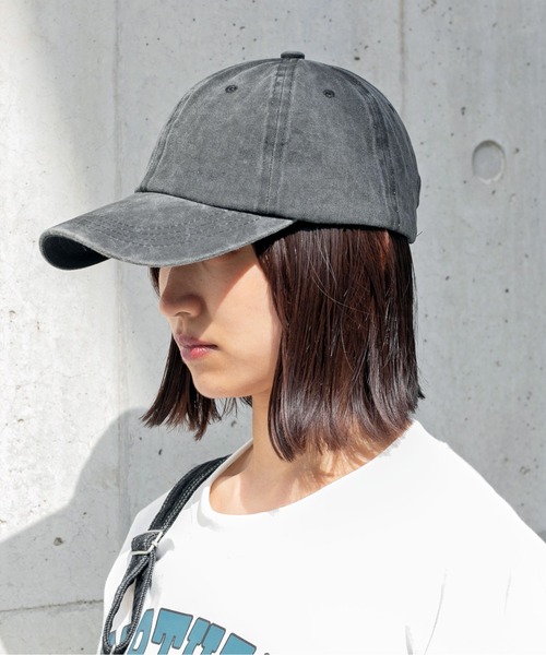 PairPair（ペアペア）の「ヴィンテージキャップ（キャップ・レディース・ブラック/グリーン/マスタード/ライトカーキ/グレイッシュブルー・FREE）」の13枚目の写真