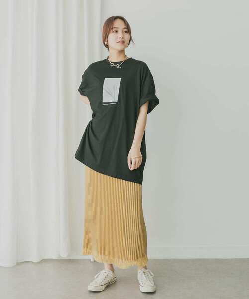 KBF+（ケービーエフプラス）の「KBF+　アソートモノトーンフォトTシャツ（Tシャツ/カットソー・レディース・オフホワイト/ブラック・ONE）」の13枚目の写真